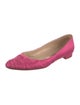 Manolo Blahnik Satin Ballet Flats