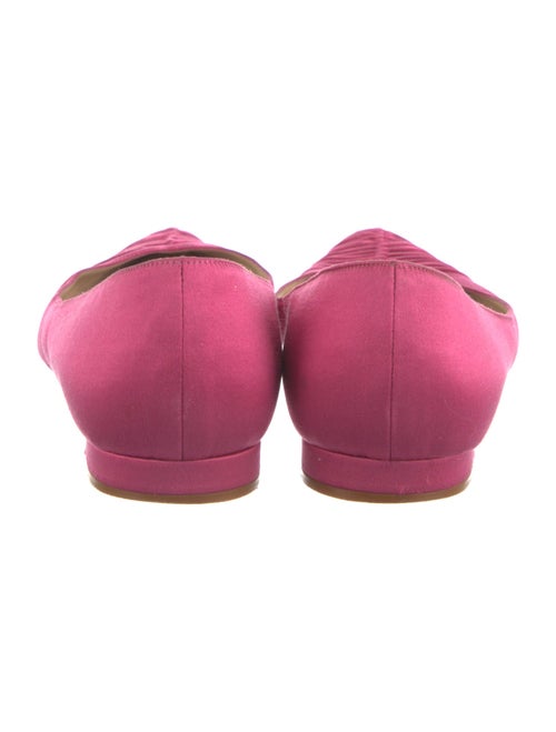 Manolo Blahnik Satin Ballet Flats