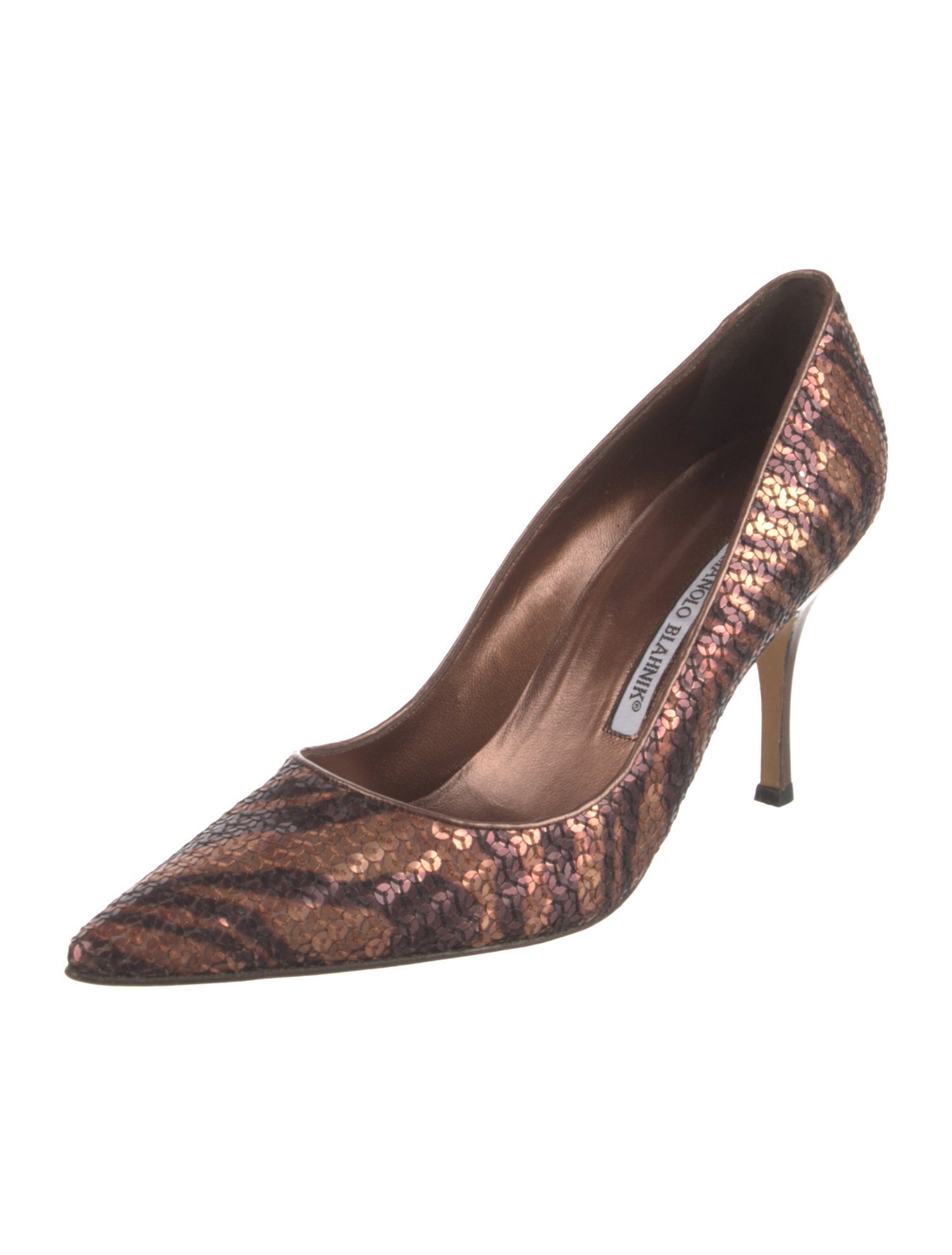 Manolo Blahnik Sequins Sequin Embellishments Pumps