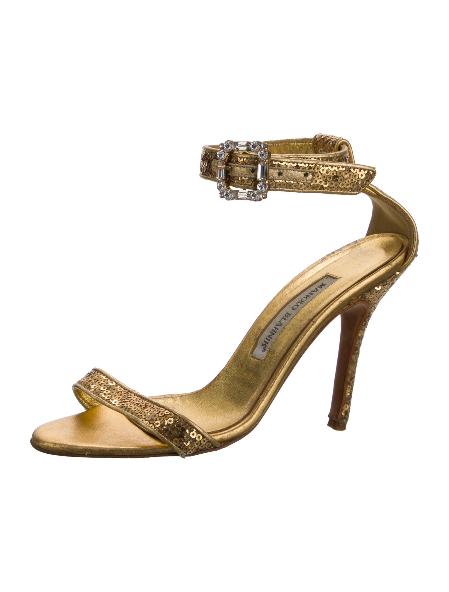 Manolo Blahnik Eufidabo Leather Sandals