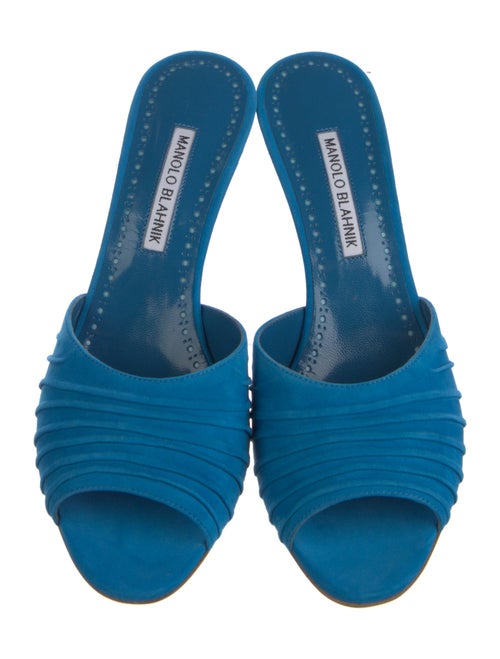 Manolo Blahnik Suede Mules