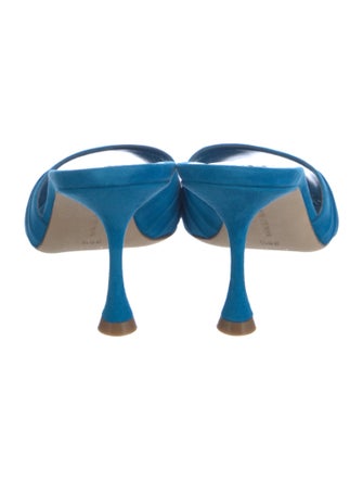 Manolo Blahnik Suede Mules