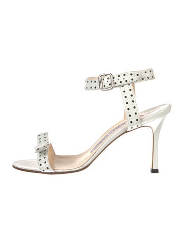 Manolo Blahnik Sandals Leather Printed IT 35.5 | 5.5