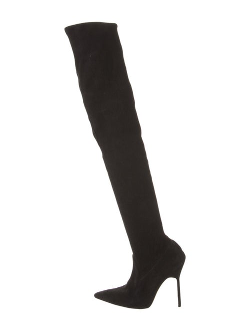 Manolo Blahnik Suede Sock Boots