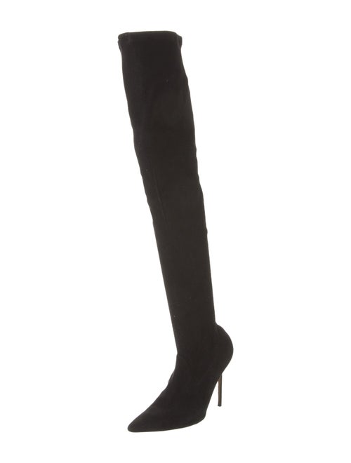 Manolo Blahnik Suede Sock Boots