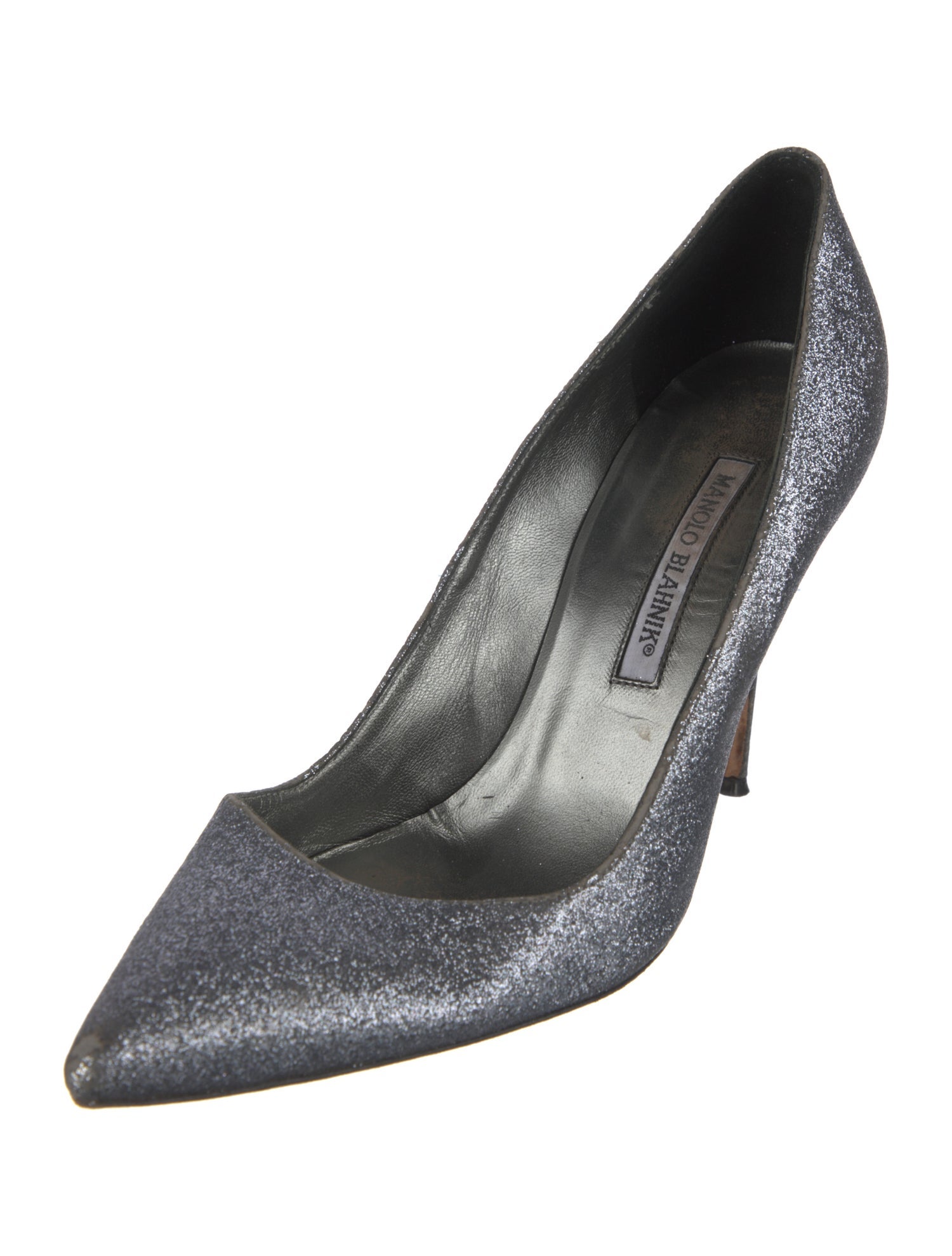 Manolo Blahnik BB Glitter Pumps