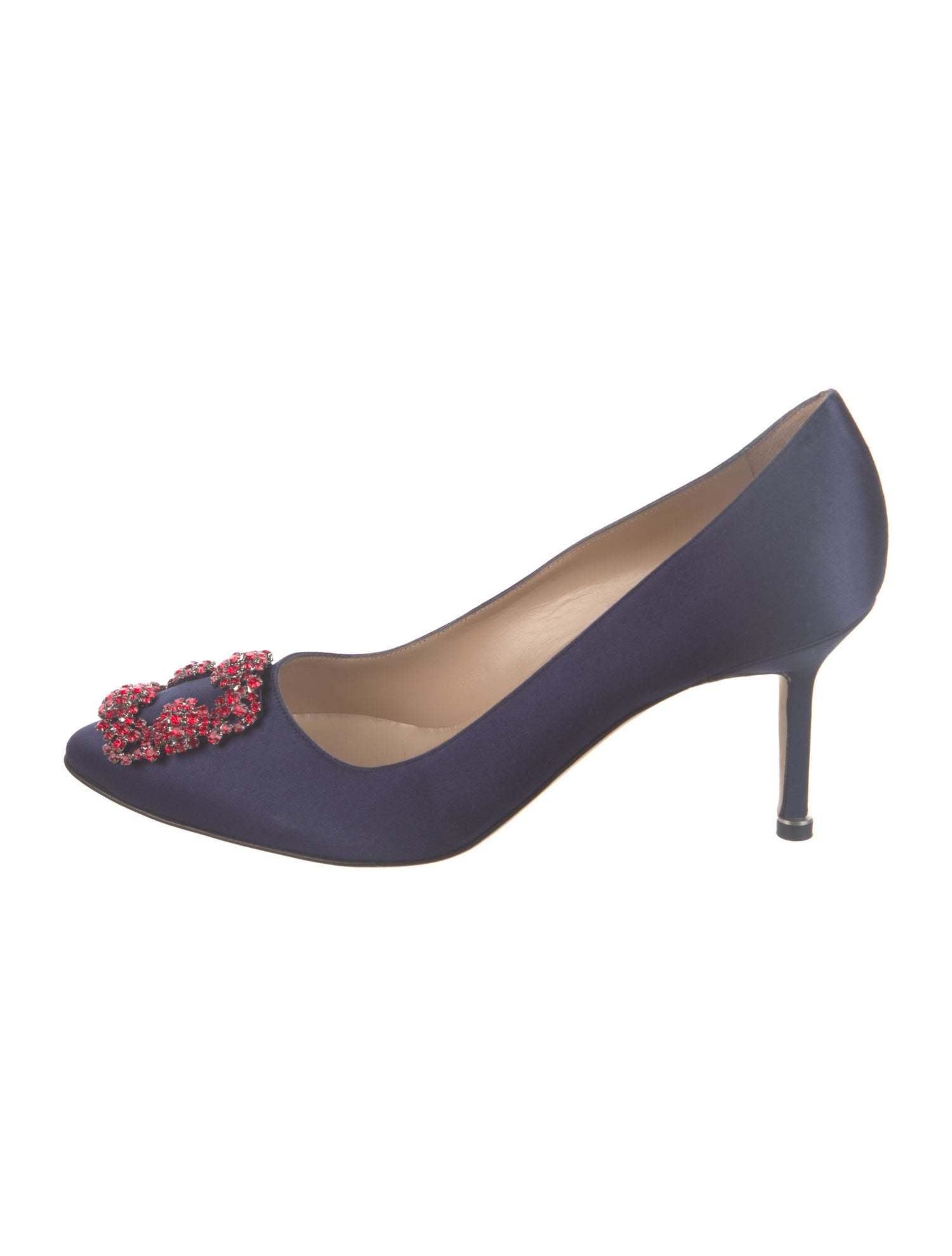 Manolo Blahnik Hangisi Satin Pumps