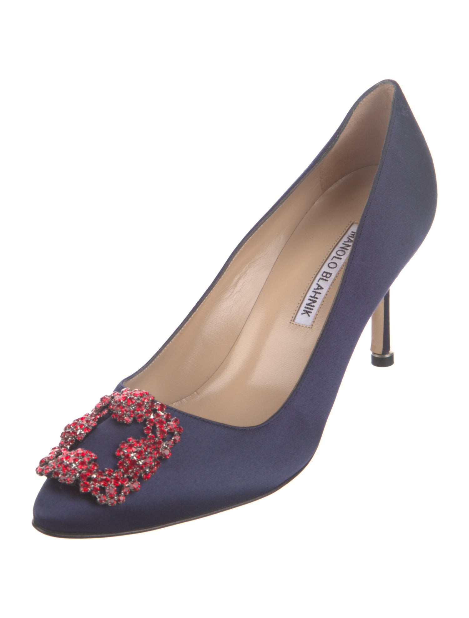 Manolo Blahnik Hangisi Satin Pumps