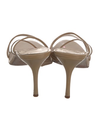 Manolo Blahnik Leather Slides