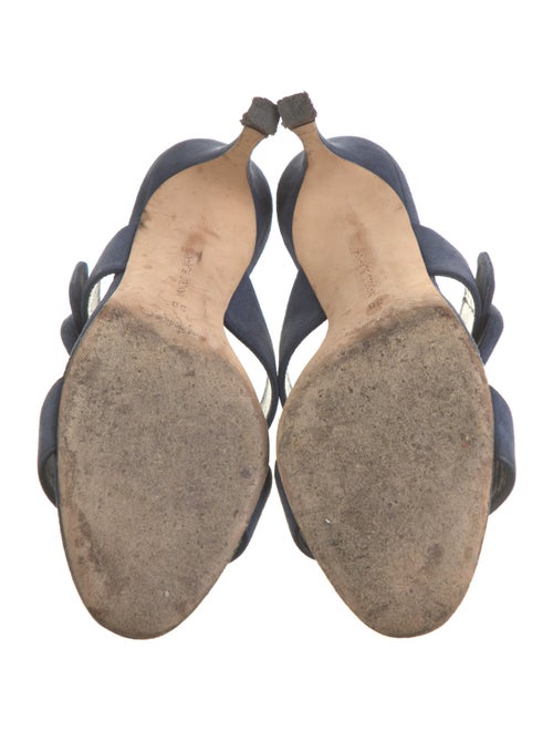 Manolo Blahnik Suede Slides