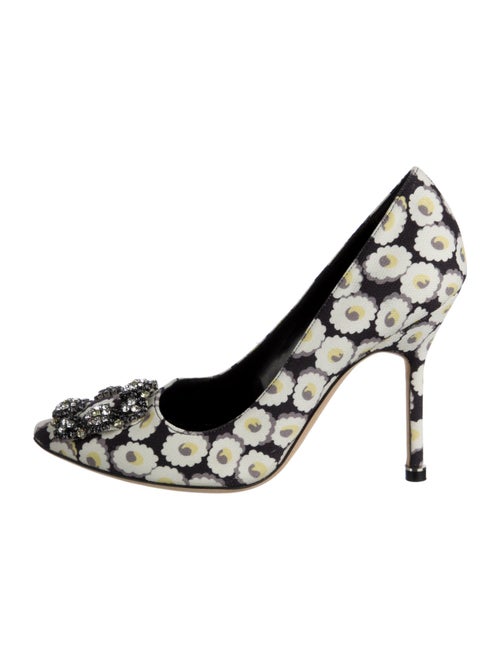 Manolo Blahnik Hangisi Canvas Pumps