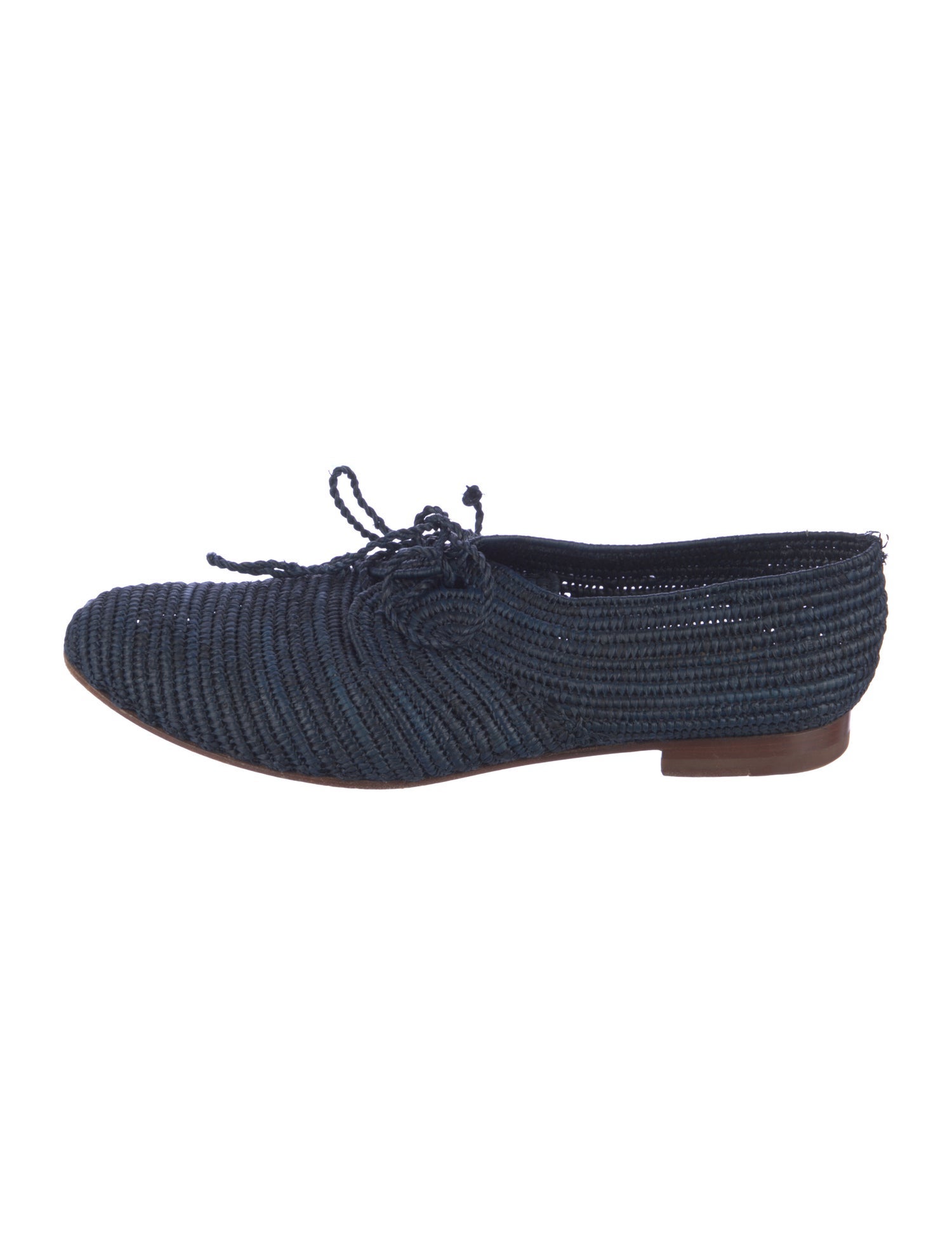 Manolo Blahnik Raffia Oxfords