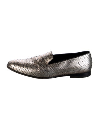 Manolo Blahnik Python Loafers