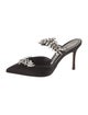 Manolo Blahnik Lurum Satin Mules