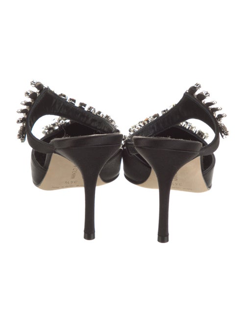 Manolo Blahnik Lurum Satin Mules