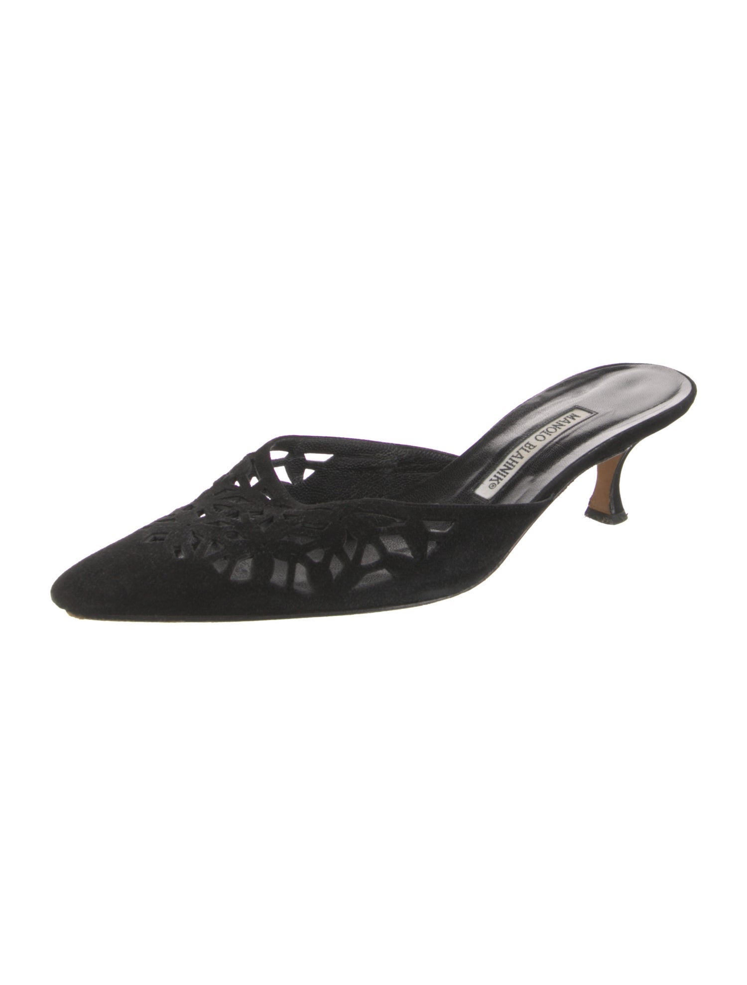 Manolo Blahnik Suede Mules