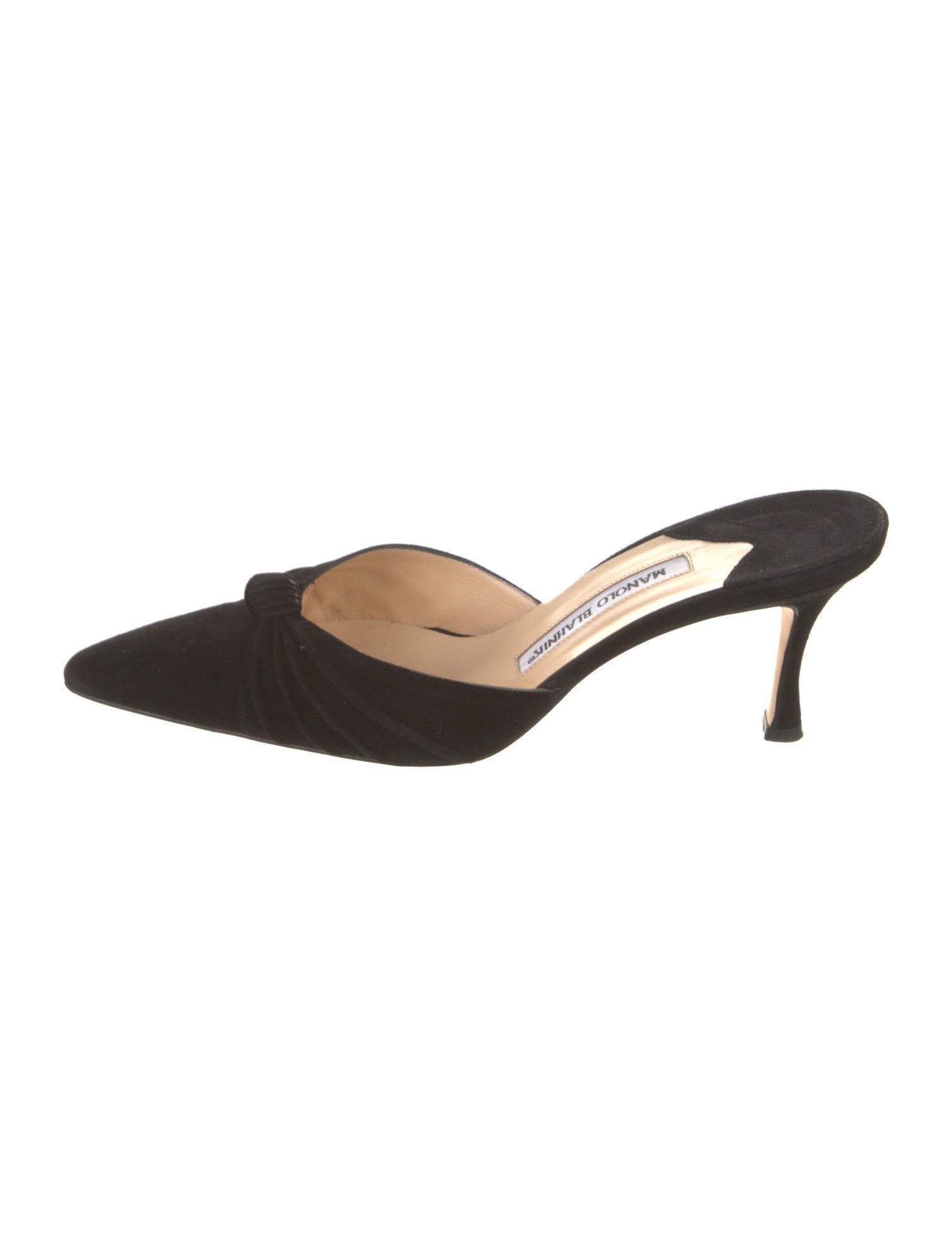 Manolo Blahnik Carolyne Suede Mules