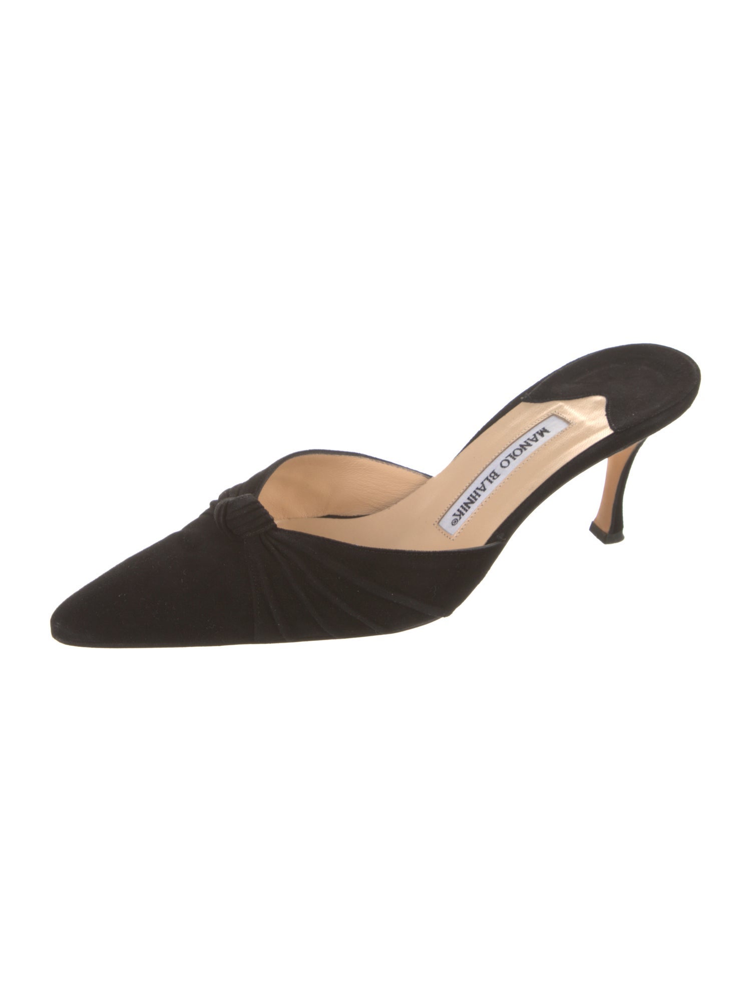 Manolo Blahnik Carolyne Suede Mules