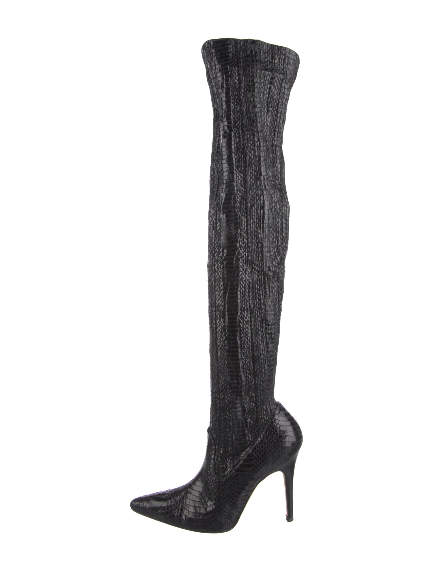 Manolo Blahnik Leather Sock Boots