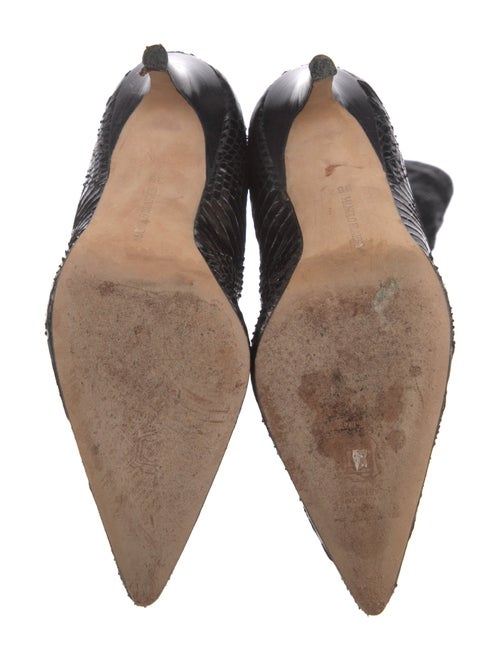 Manolo Blahnik Leather Sock Boots