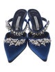 Manolo Blahnik Lurum Satin Mules