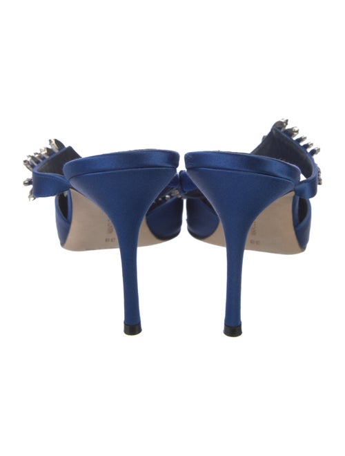 Manolo Blahnik Lurum Satin Mules