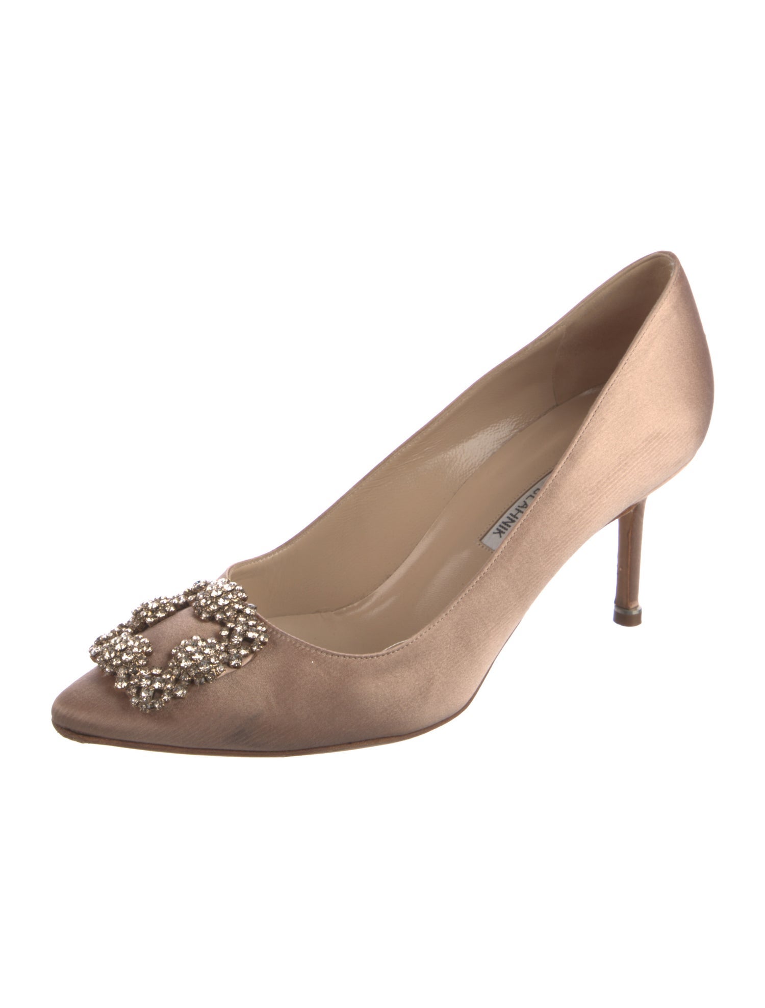 Manolo Blahnik Hangisi Satin Pumps