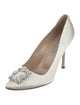 Manolo Blahnik Hangisi Satin Pumps