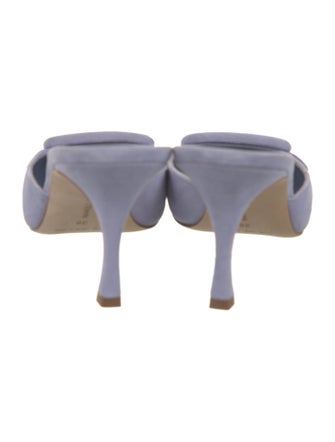 Manolo Blahnik Suede Slides