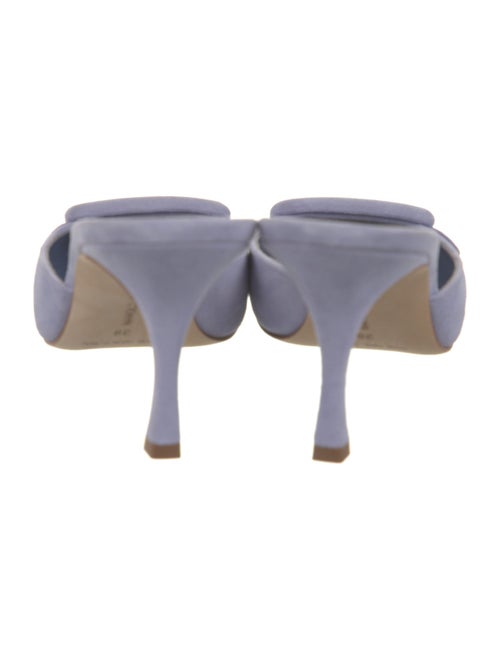 Manolo Blahnik Suede Slides