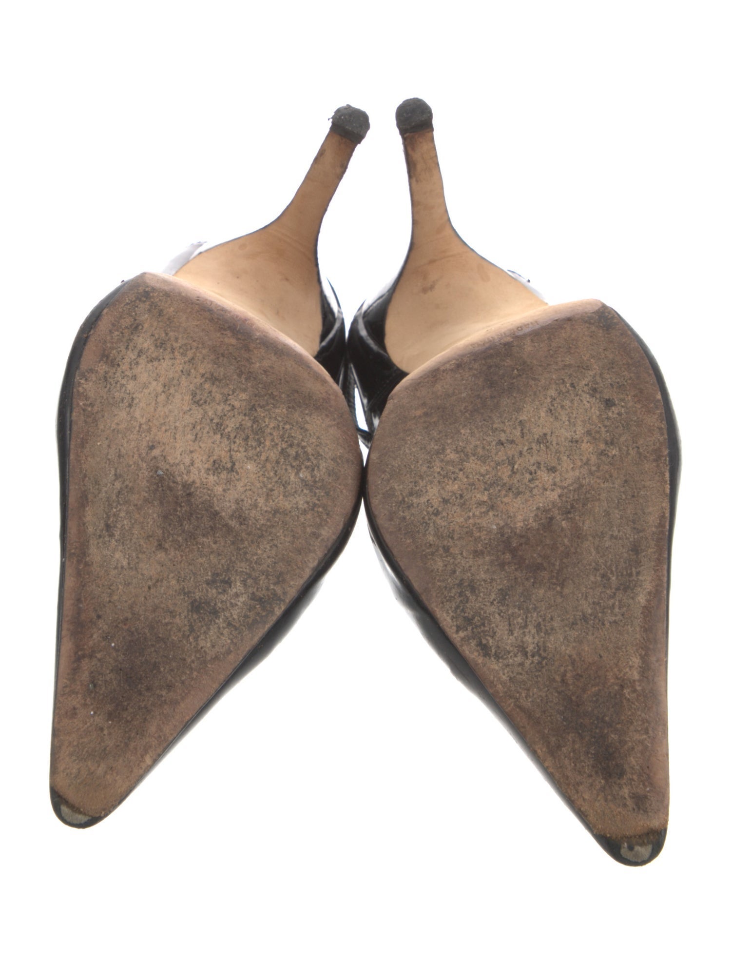 Manolo Blahnik Patent Leather Slingback Pumps