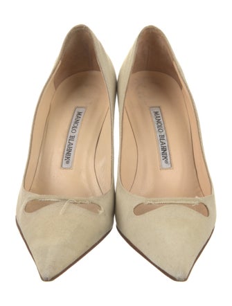 Manolo Blahnik Canvas Pumps