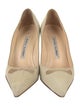 Manolo Blahnik Canvas Pumps