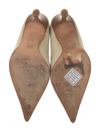 Manolo Blahnik Canvas Pumps