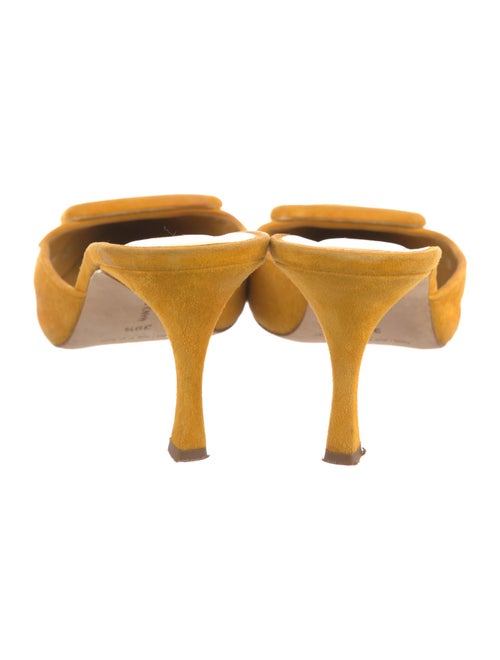 Manolo Blahnik Suede Mules