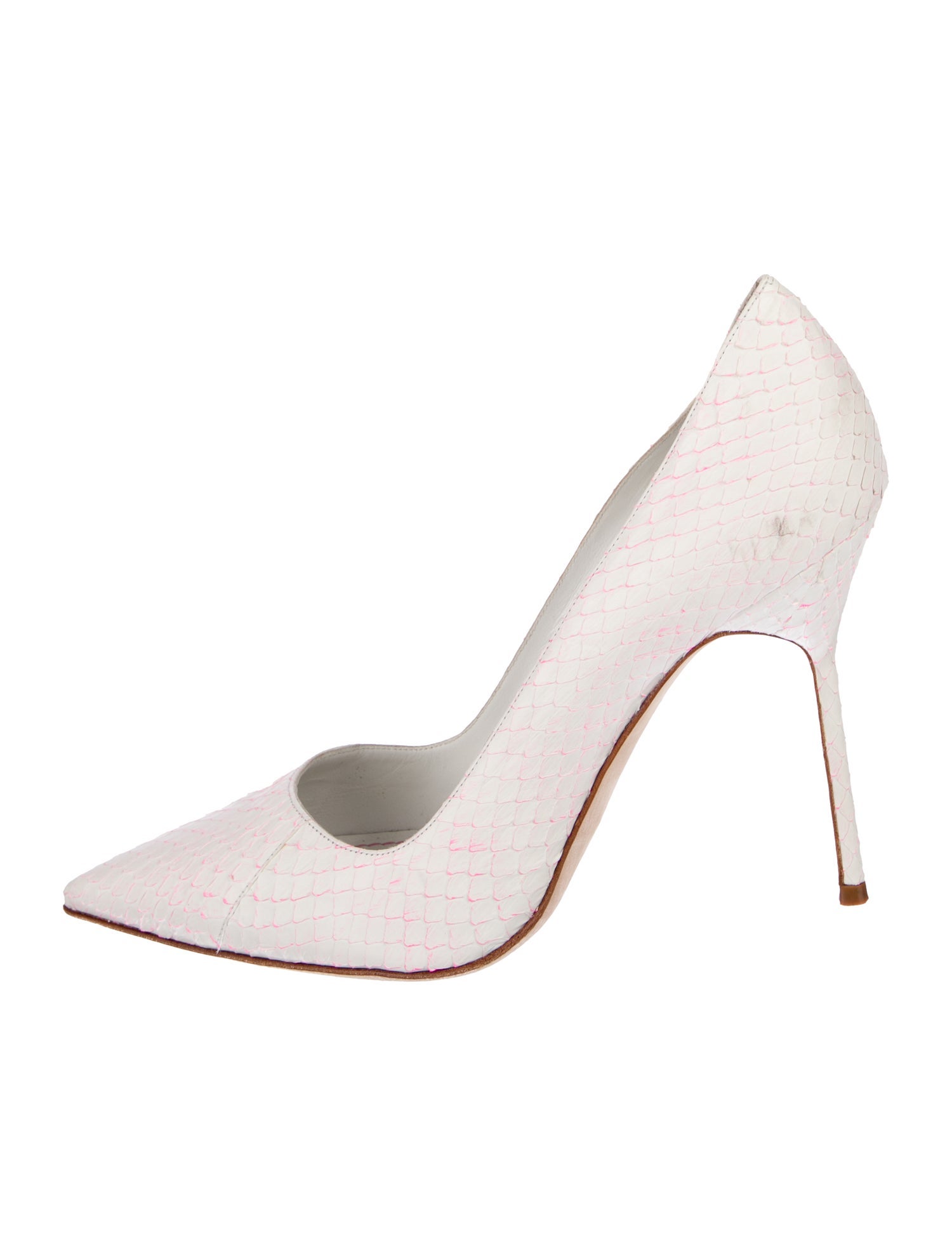 Manolo Blahnik Snakeskin Pumps