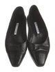 Manolo Blahnik Bella Vita Kimiko Leather Flats
