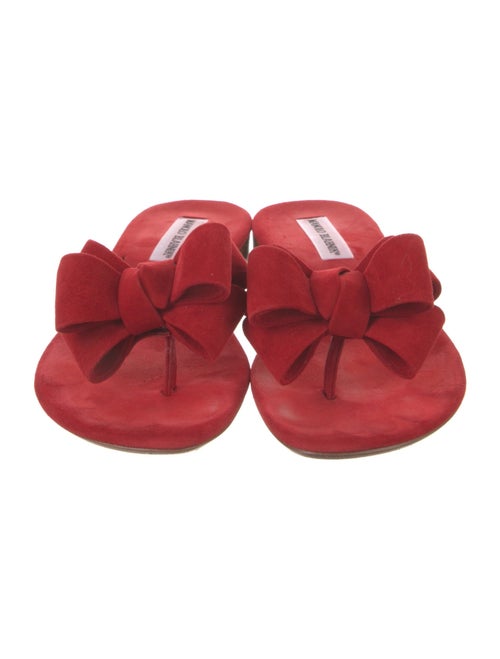 Manolo Blahnik Patricia Suede Slides