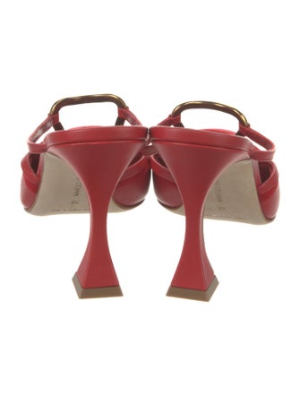 Manolo Blahnik Tituta Leather Mules