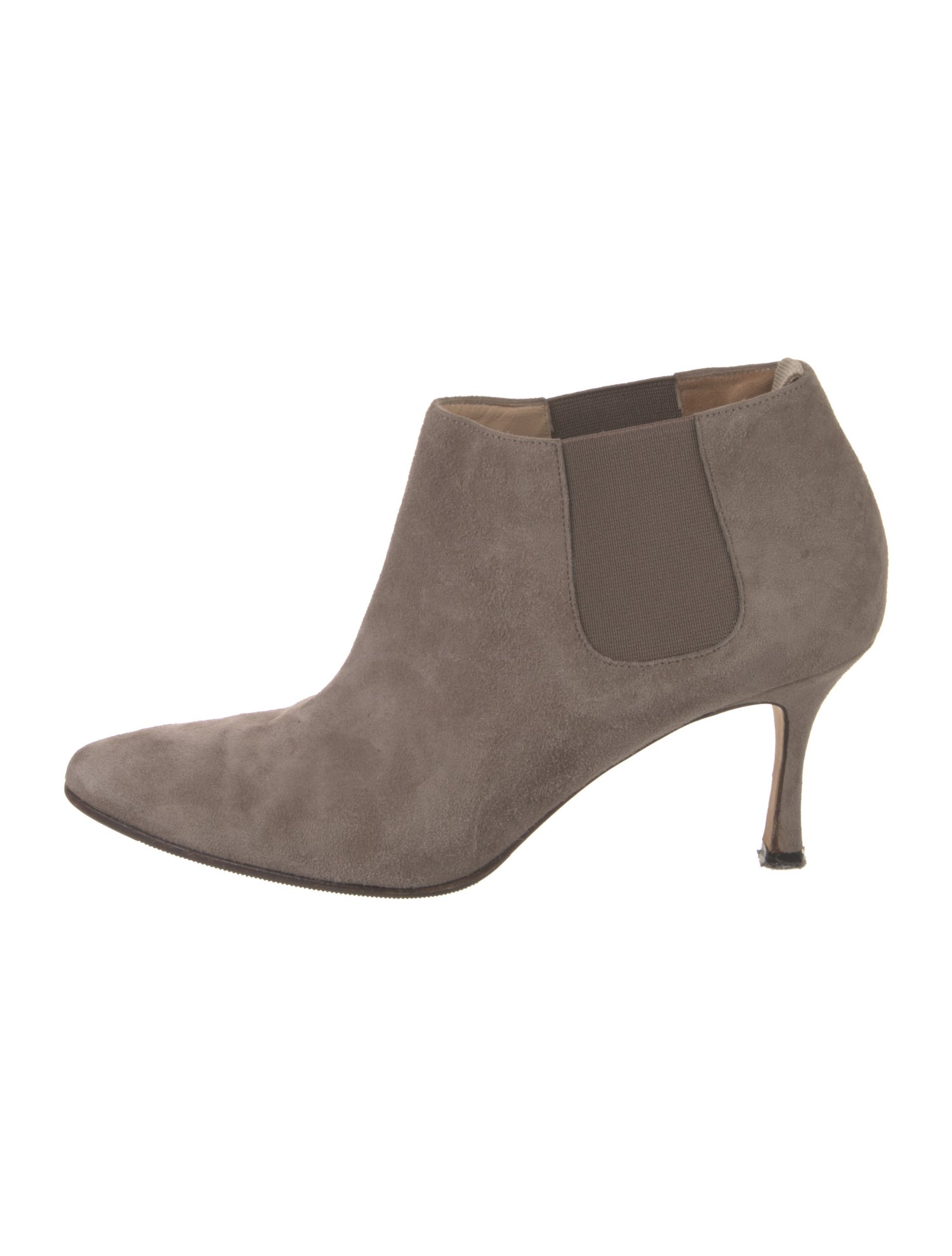 Manolo Blahnik Suede Chelsea Boots