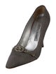 Manolo Blahnik Mesh Accents Pumps