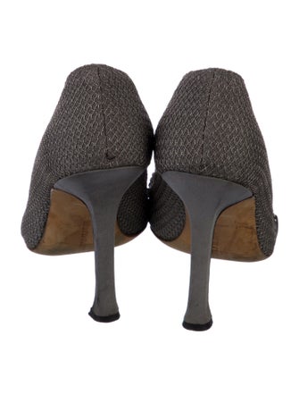 Manolo Blahnik Mesh Accents Pumps