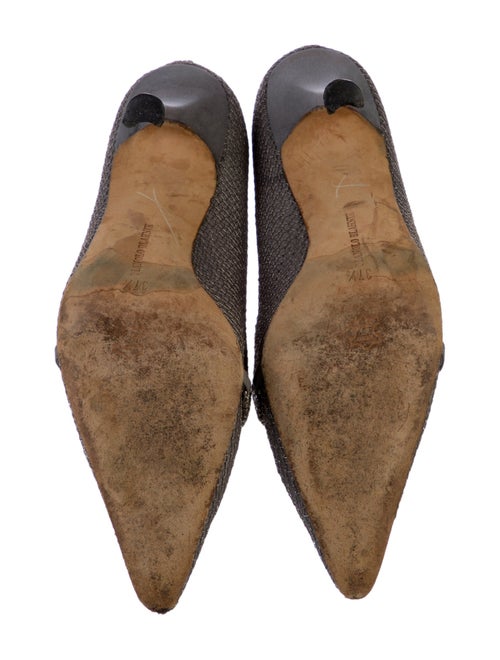 Manolo Blahnik Mesh Accents Pumps