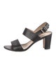 Manolo Blahnik Leather Slingback Sandals