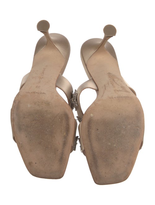 Manolo Blahnik Ostria Satin Slides