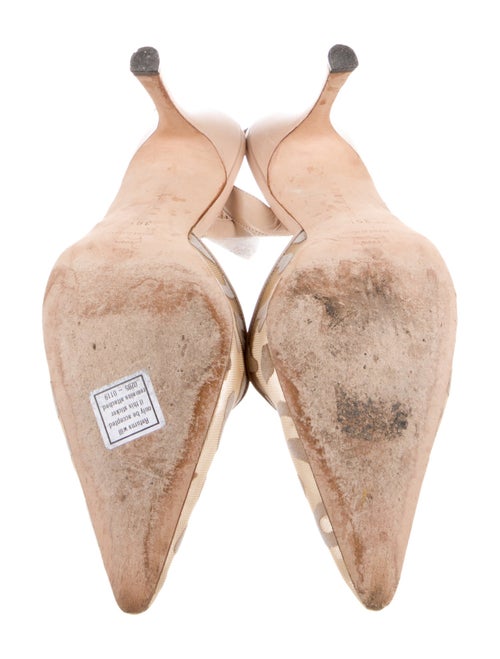 Manolo Blahnik Carolyne Animal Print Slingback Pumps