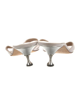 Manolo Blahnik Suede Slides