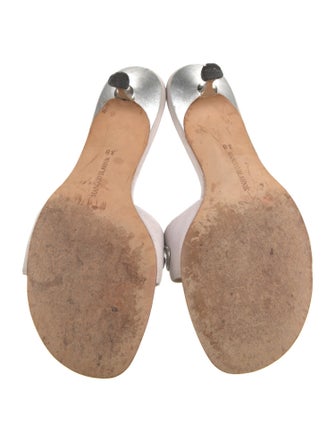 Manolo Blahnik Suede Slides