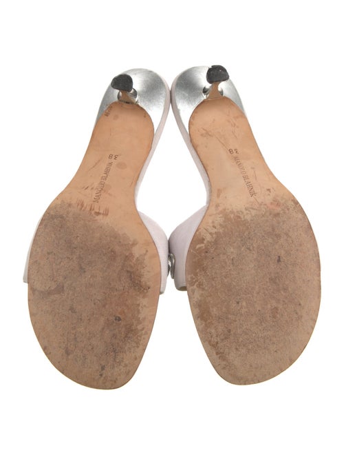 Manolo Blahnik Suede Slides