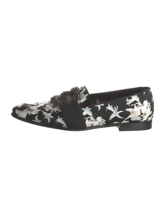 Manolo Blahnik Printed Loafers